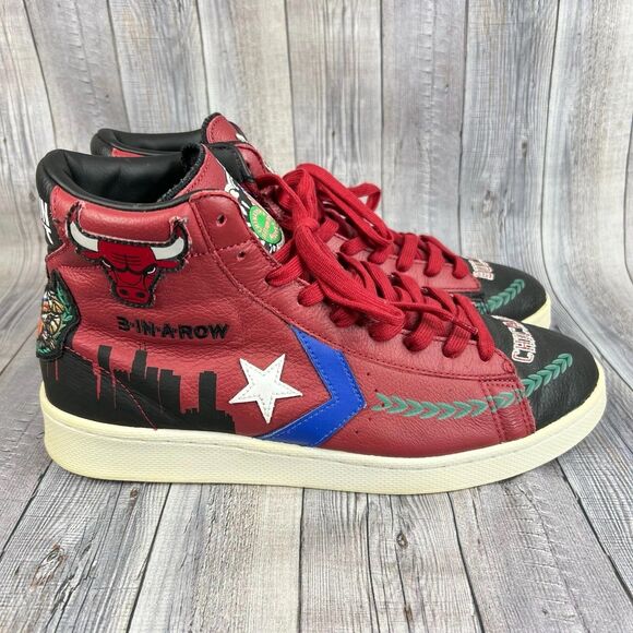 Converse Pro Leather Chinatown Market NBA Chicago Bulls Size 10 US 171241C - Picture 2 of 10
